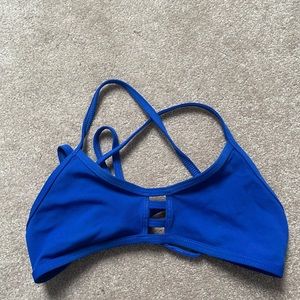 Blue Jolyn Tomcat Bikini Top